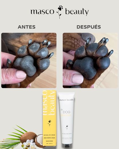 Crema natural para almohadillas, hocico y zonas secas